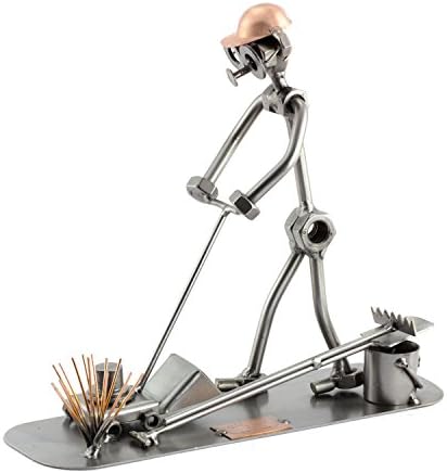 German Made Gardener Sculpture with Nuts and Bolts