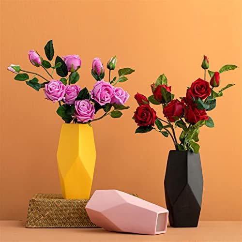 Artificial Flower Bouquet Set with Modern Vase