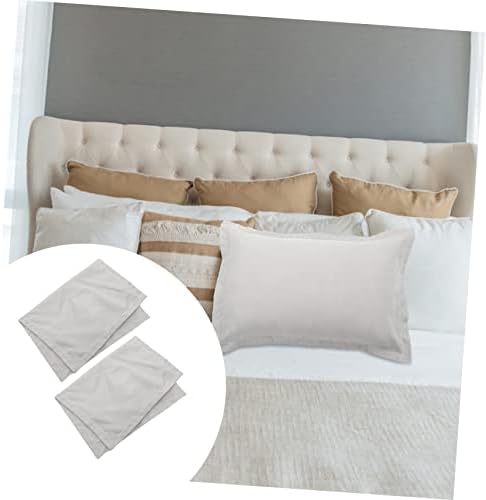 STOBAZA 2pcs Solid Flannel Pillow Cases