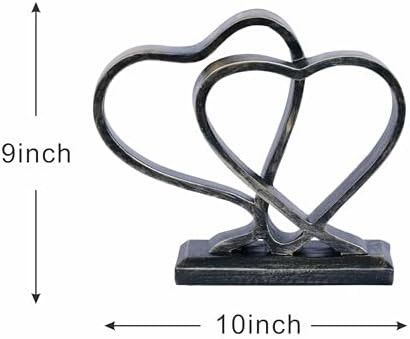 PUHOZN Heart Sculpture for Home Decor Gift