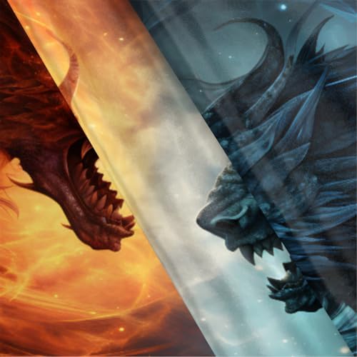 Fiery Dragon Satin Pillowcase - 20x30inch Queen Size