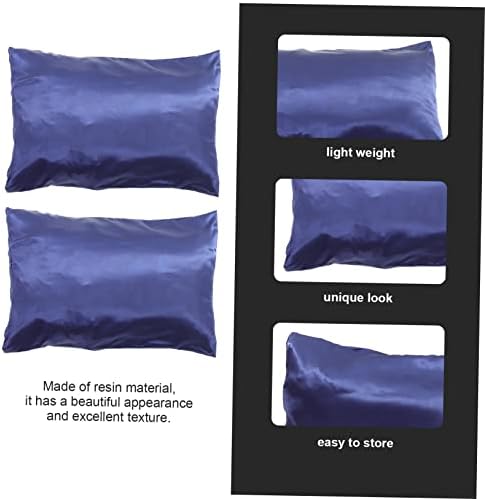 2pcs Imitated Silk Pillowcase for Bedroom