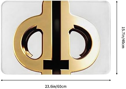 Golden Pattern Durable Kitchen Mat with Non-Slip Design