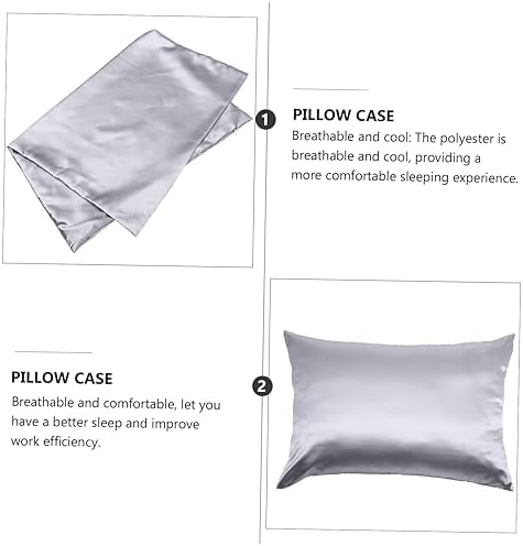 2pcs Skin-Friendly Polyester Pillow Covers Zippered Soft and Comfortable