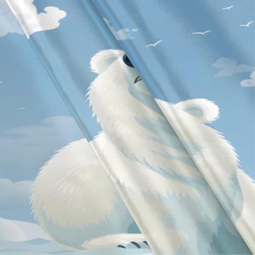 GzLeyigou Polar Bear Satin Pillowcase 20x26in Standard