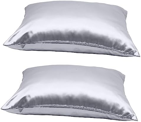 Wakauto 2pcs Satin Pillowcases with Zipper