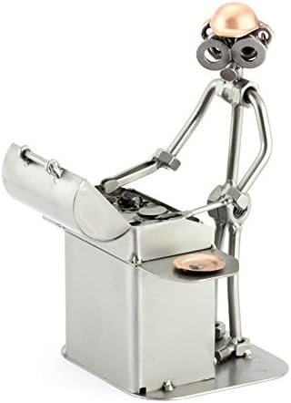 Handmade Barbecue Master Sculpture Nuts and Bolts
