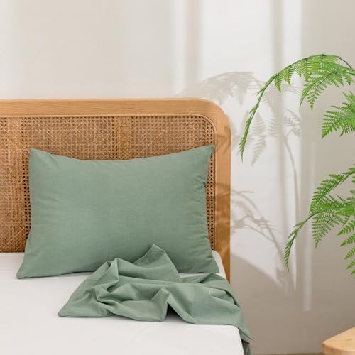 BESTOUCH 100 Cotton Pillowcase Set 20x30 Inches Queen Size