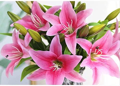 Artificial Blue Flowers with Real Touch for Home Decor