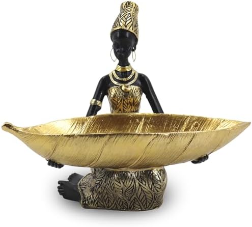 Handmade African Tribal Lady Statue Home Decor