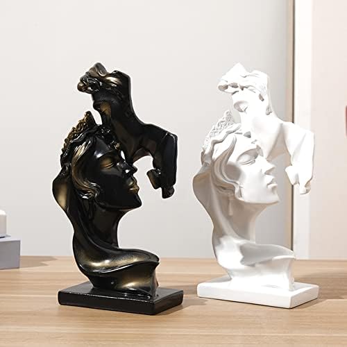 Couples Kiss Abstract Art Sculpture Romantic Resin Statue Decoration