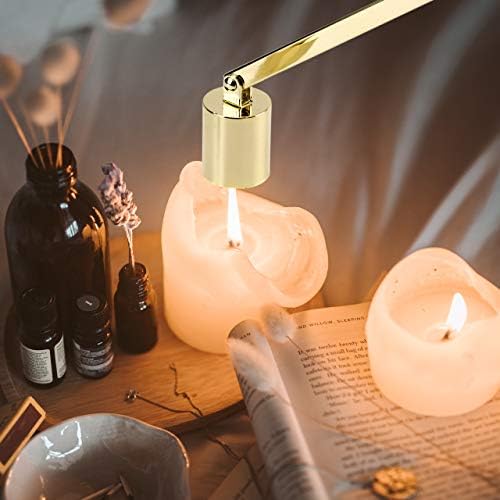 Yoption Candle Wick Snuffer - Gold Stainless Steel with Long Handle
