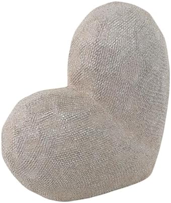 Sagebrook Home Heart Design Sculpture 8 White Ceramic Decor