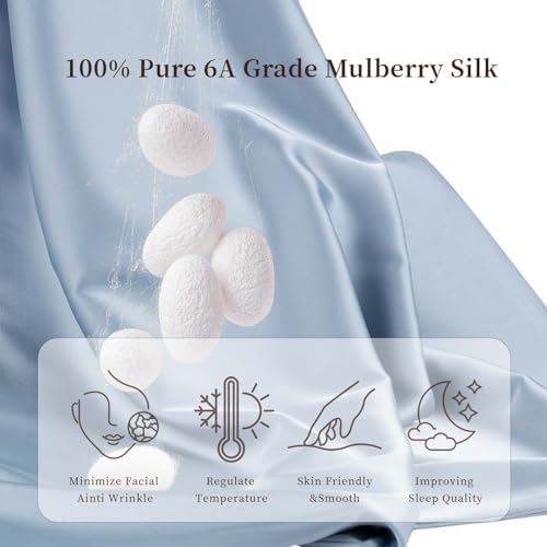 Momelo 100 Pure Mulberry Silk Pillowcase Queen Size 2030