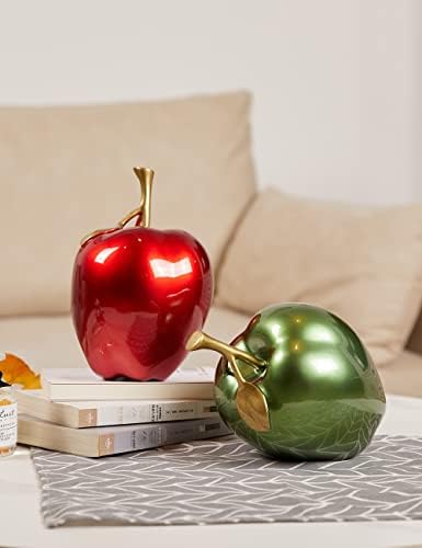 NENBOLEC Apple Sculpture Modern Polyresin Decor Statue