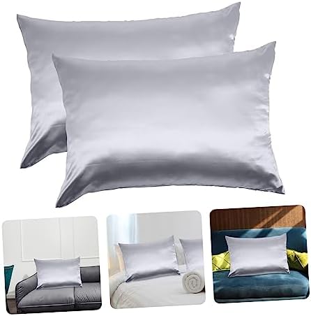 2pcs Zipper Pillowcases Soft Polyester Minimalist Design for Standard Pillows