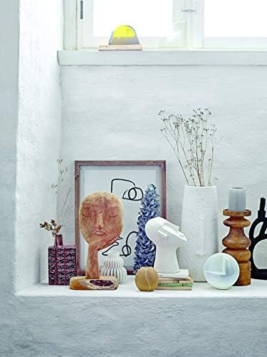 Bloomingville White Cement Face Sculpture 825 H