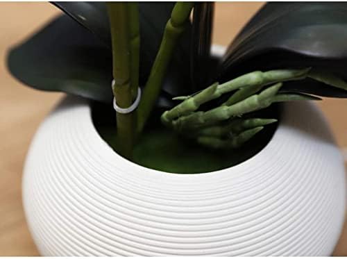 Artificial Silk Butterfly Orchid in Ceramic Vase