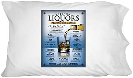 GRAPHICS MORE Glass Half Full Pillowcase