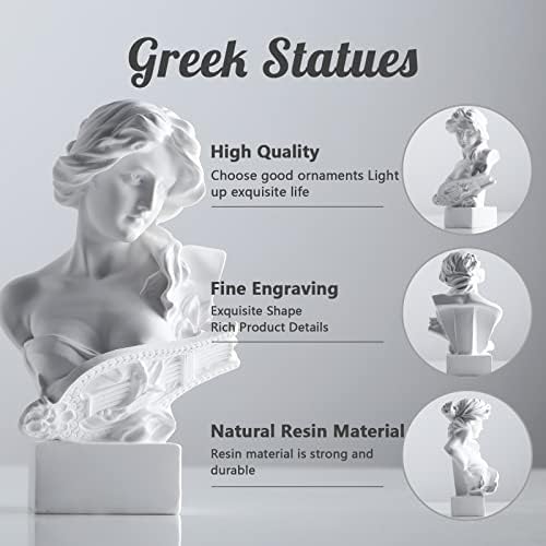 XMGZQ Mini Aphrodite Statue White Greek Goddess Decor
