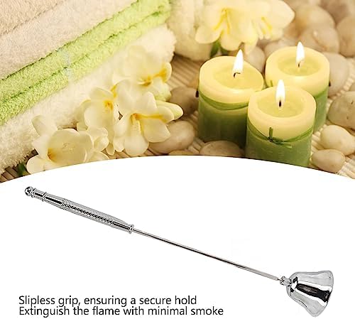 VBESTLIFE Silver Candle Snuffer with Long Handle