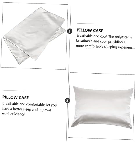 Cabilock 2-Pc Satin Pillowcase Set with Zipper