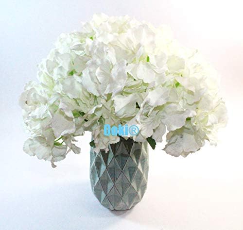 Ooki Hydrangea Artificial Flower Bouquet with 7 Branches Cream