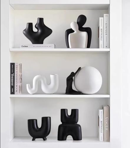 Yahu Lando Romantic Couple Sculptures Black and White