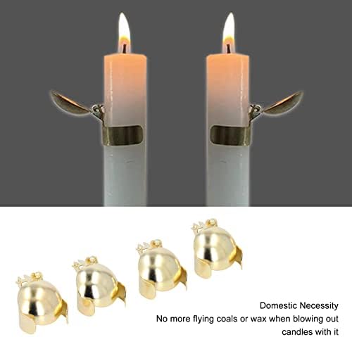 Diydeg 4Pcs Stainless Steel Candle Snuffer