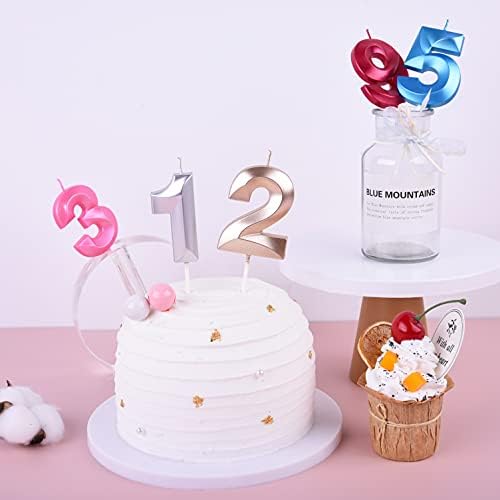 PHD CAKE 276 Inch Diamond Blue 8 Number Birthday Candles 1