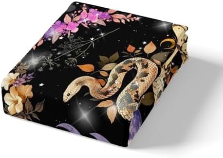 Gothic Snake Moth Fitted Sheet Set Twin Size