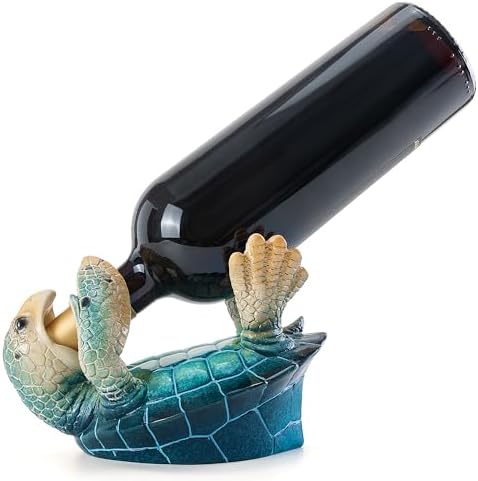 VVGIFTS Sea Turtle Wine Holder Statue