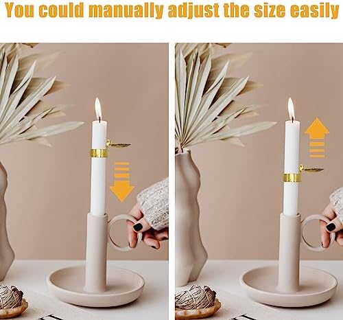 10 PCS Gold Plated Metal Candle Snuffer Extinguisher Set