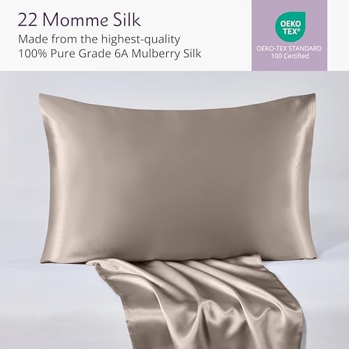 Mulberry Park 100 Silk Pillowcase - 22 Momme Grade 6A 1