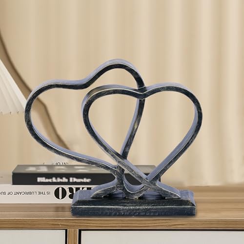 PUHOZN Heart Sculpture for Home Decor Gift