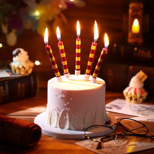 MTLEE Wizard Birthday Candles 12 Pcs Magic Party Decor