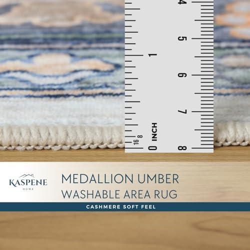 Kaspene Home Umber Washable Rug 6x9 Cider Brown