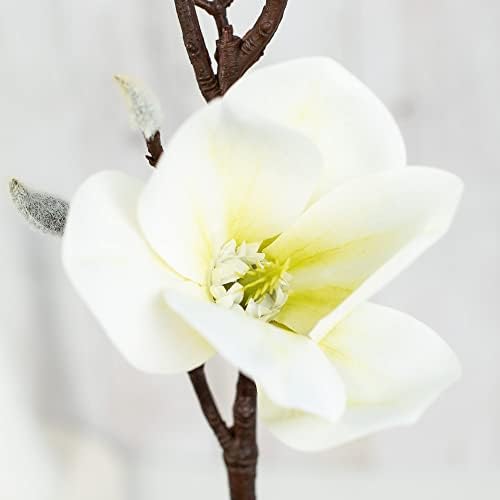 Factory Direct Craft Artificial Cream Magnolia Branch - 31 Inches