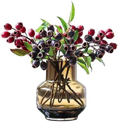 Lifelike Artificial Flowers Set with Hole Fruit Design