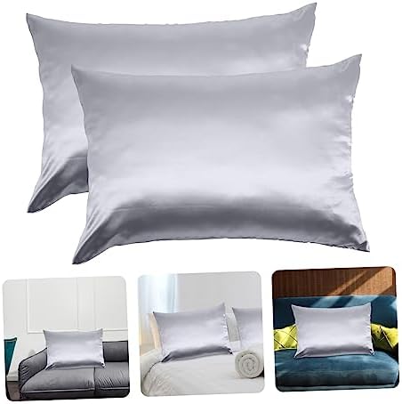 Wakauto 2pcs Satin Pillowcases with Zipper