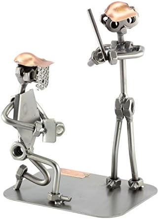 Handmade Steelman24 Baseball Nuts and Bolts Sculpture