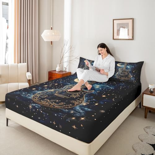 Manfei Starry Galaxy Microfiber Sheet Set Queen Size