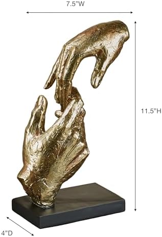 Touch of Class Loving Hands Table Sculpture - Gold