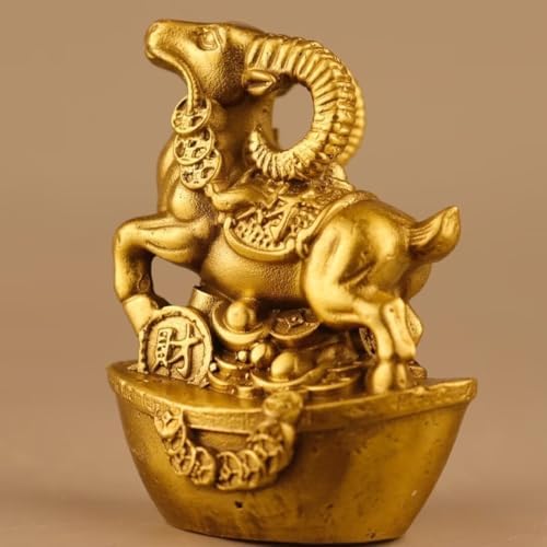 Julrybox Chinese Zodiac Monkey Brass Statue