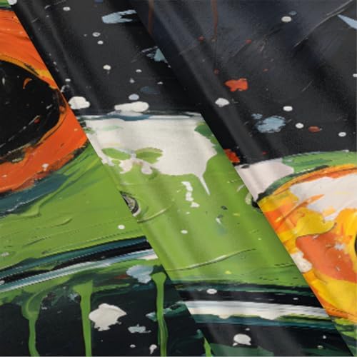Big-Eyed Frog Satin Pillowcase Green 20x40 Inch