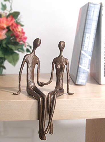 Danya B Sitting Couple Bronze Sculpture