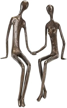 Danya B Sitting Couple Bronze Sculpture