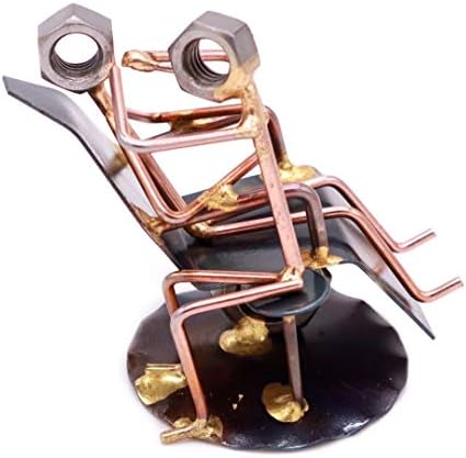 Dental Hygienist Figurine Handmade Metal Art