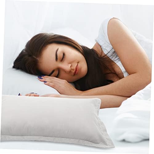 ERINGOGO Breathable Pillow Case Covers 2pcs Zipper Linen Pillowcases for Hotel Bedding