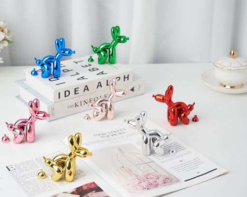 Artconal Balloon Dog Statue - Shiny Red Humorous Decor